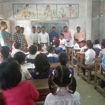 Children being helped